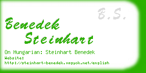 benedek steinhart business card